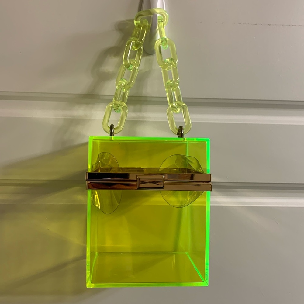 Neon purse. Fits a phone